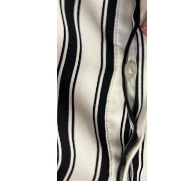 Express Black and White Striped Midi Dress - Picture 10 of 10